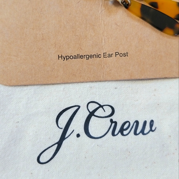 JCREW MULTI-STONE & TORTOISE STATEMENT EARRINGS BNWT & DUST BAG - Picture 5 of 6